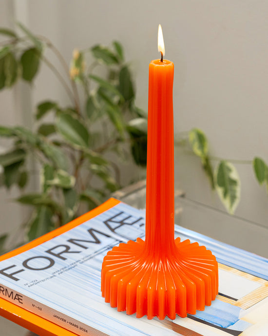 Ban Do Tall Decorative Candle - Orange