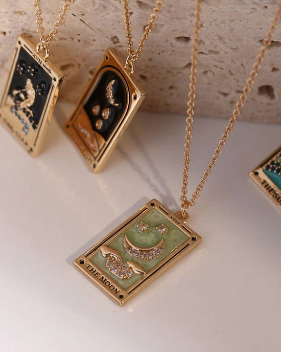 Ban Do The Moon Tarot Card Necklace