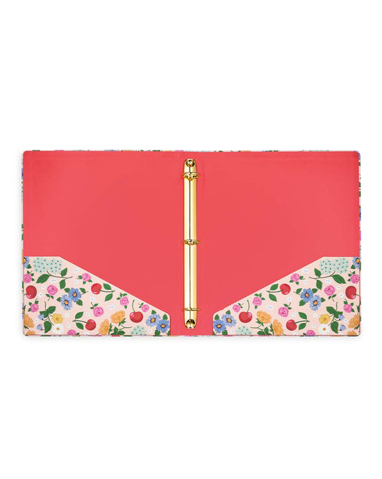 Ban Do Three Ring Binder - Flowers And Fruit