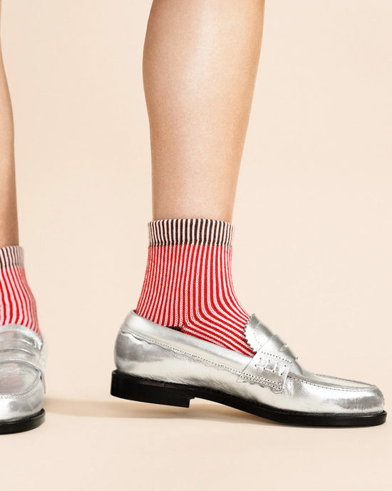 Ban Do Umbrella Short Crew Socks - Pink