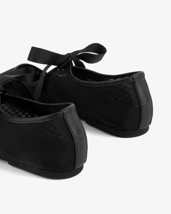 Ban Do Valley Mesh Ballet Flat - Black