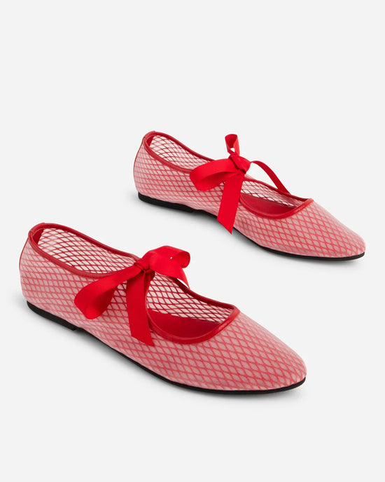 ban do Valley Mesh Ballet Flat - Cherry