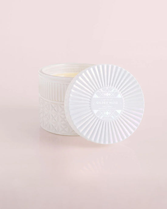 Ban Do Volcano White Opal Gilded Faceted Jar