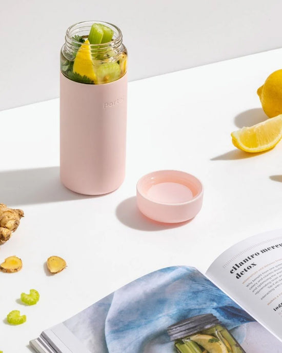 Ban Do Wide Mouth Glass Water Bottle - Blush