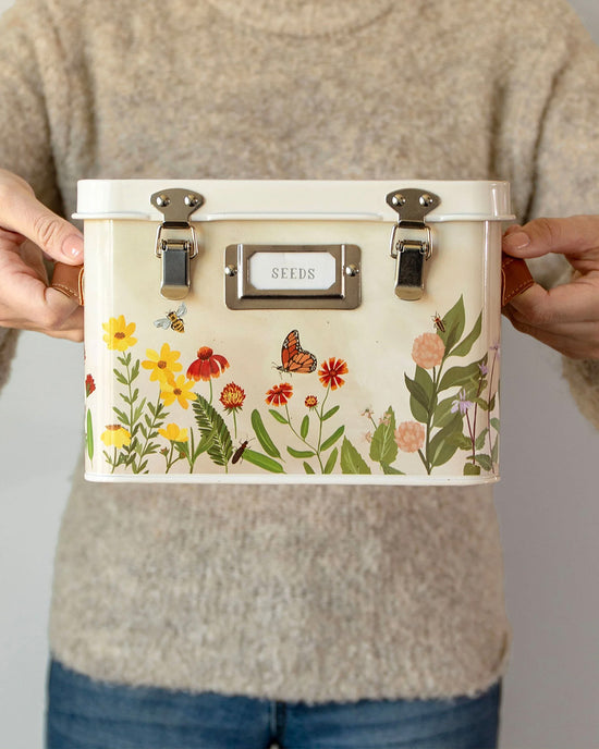 Ban Do Wildflower Botanicals Tin Seed Storage Box