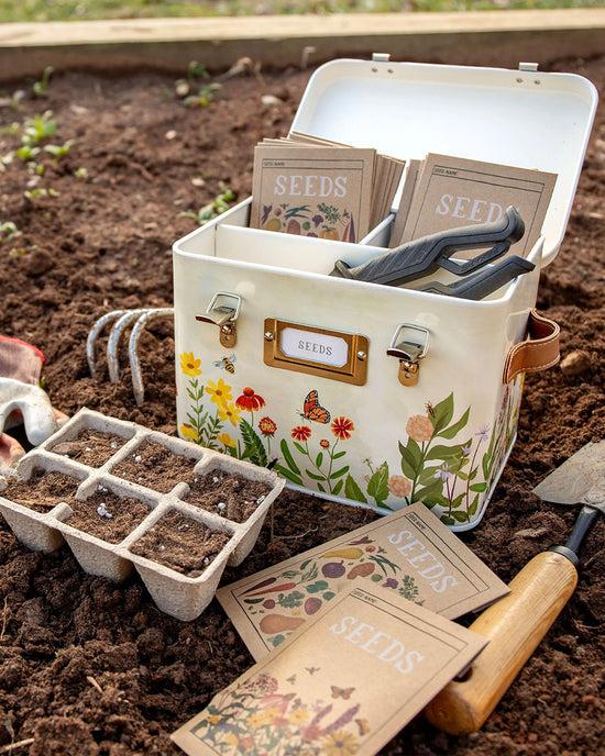 Ban Do Wildflower Botanicals Tin Seed Storage Box