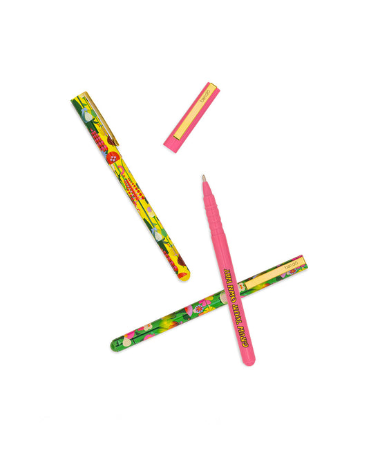 Ban Do Write On Pen Set - Geometric Floral