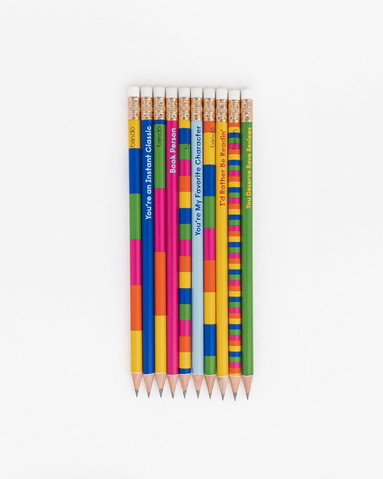 ban do Write On Pencil Set - Rather Be Readin'