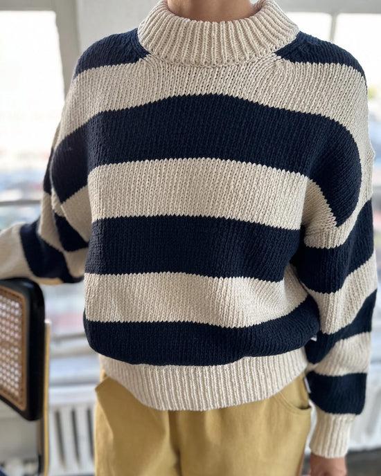 Ban Do Zoe Sweater - Navy Stripe
