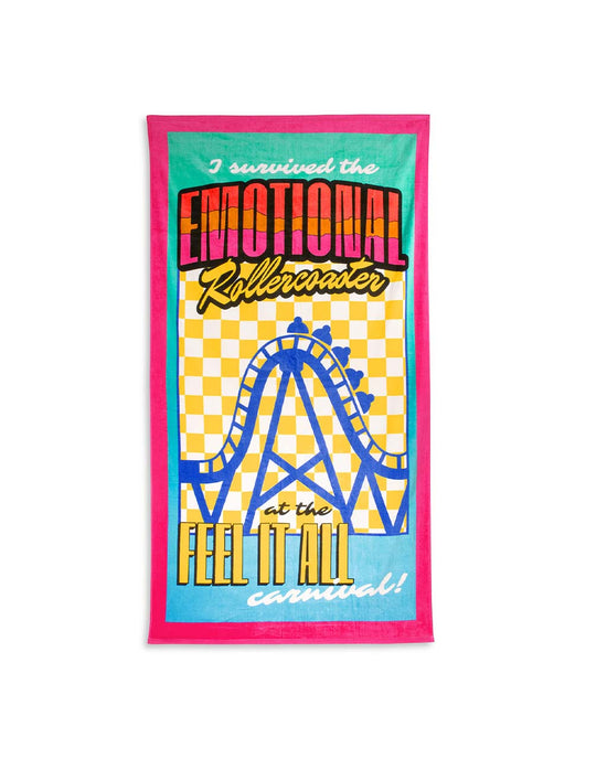 ban do Beach Please Giant Towel - Emotional Rollercoaster