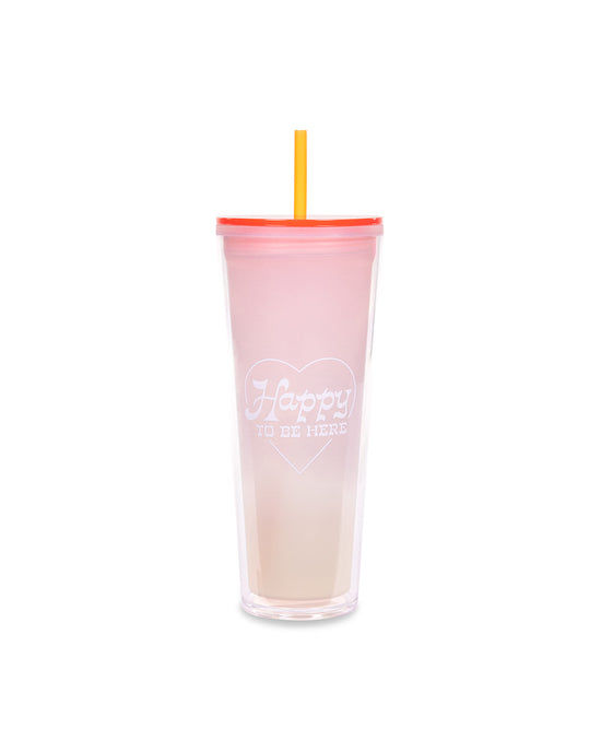 Ban Do Color Changing Sip Sip Tumbler With Straw - Happy To Be Here