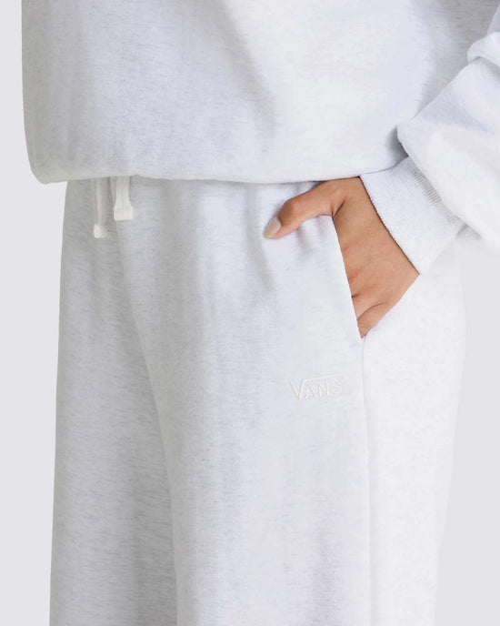 Ban Do Elevated Double Knit Sweatpants - White Heather