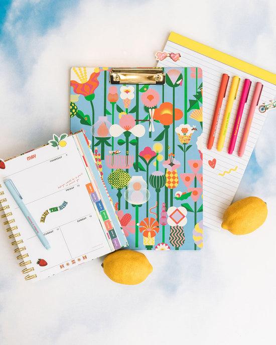 Ban Do Get It Together Clipboard Folio - Geometric Floral
