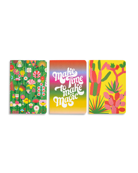ban do Hold That Thought Notebook Set - Geometric Floral