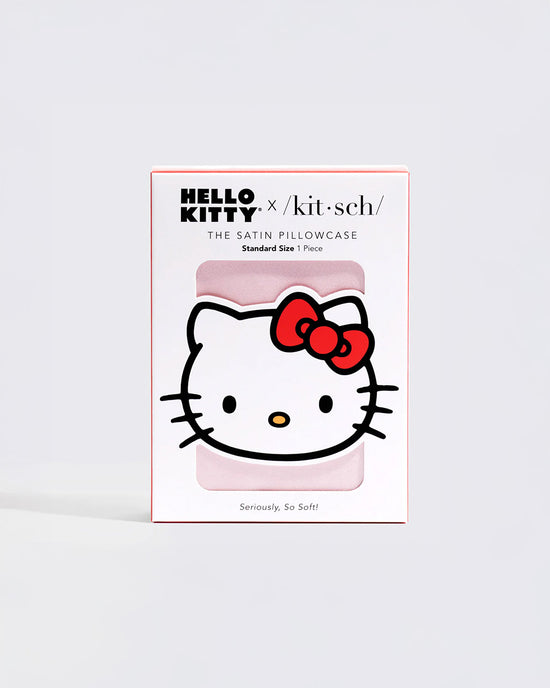 Ban Do Kitsch X Hello Kitty Satin Pillowcase - Pink Hello Kitty Face