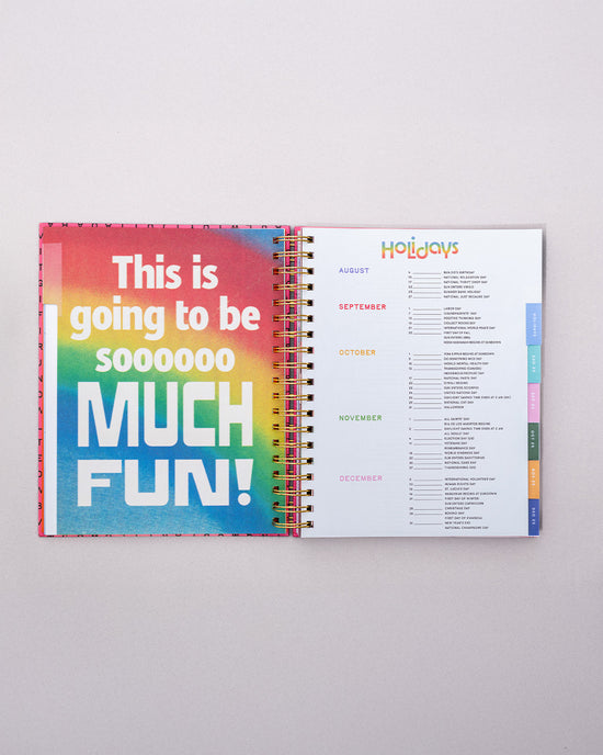 Ban Do Large 17-Month Academic Planner - Ivory Floral