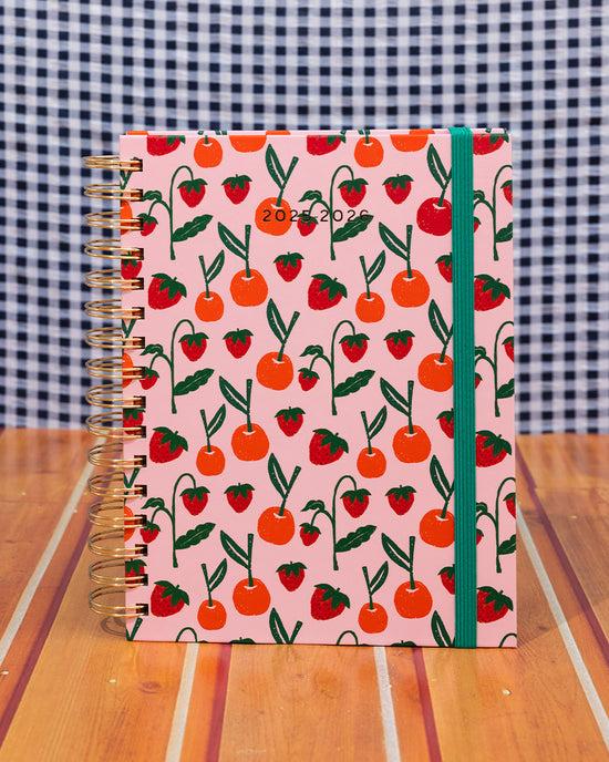 Ban Do Medium 17-Month Academic Planner - Cherries & Strawberries