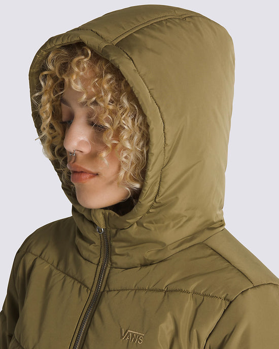 Ban Do MTE Aubrey Foundry Crop Puff Hood Jacket - Gothic Olive Green