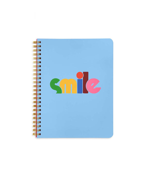 Ban Do Rough Draft Mini Notebook - Blue Rainbow Smile