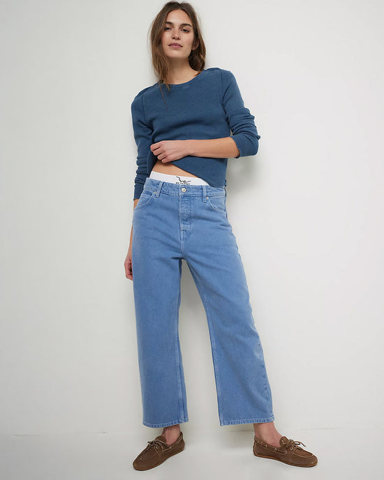 Ban Do We The Free Deep Trance Dropped Boyfriend Jeans - Ocean