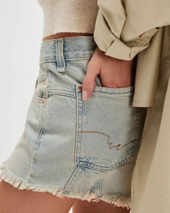 Ban Do We The Free Now Or Never Denim Shorts - Well Worn