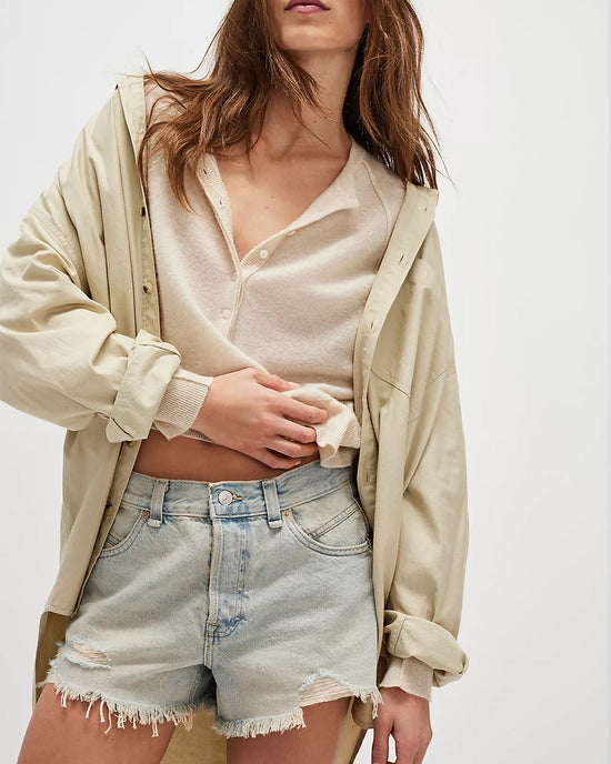 ban do We The Free Now Or Never Denim Shorts - Well Worn