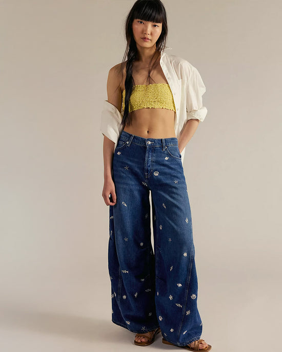 ban do We The Free Westward Embroidered Jeans - Under The Sea