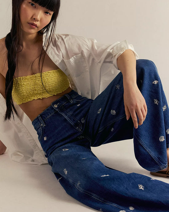 Ban Do We The Free Westward Embroidered Jeans - Under The Sea