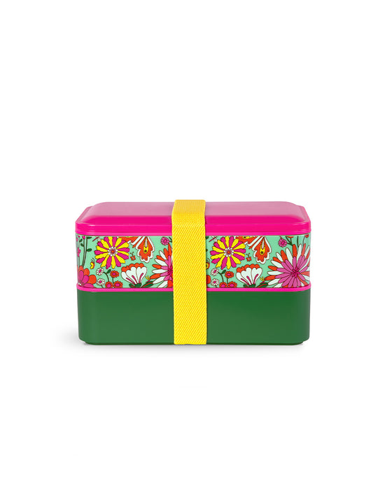 ban do What's For Lunch? Stacking Lunch Box Set - Magic Garden Mint