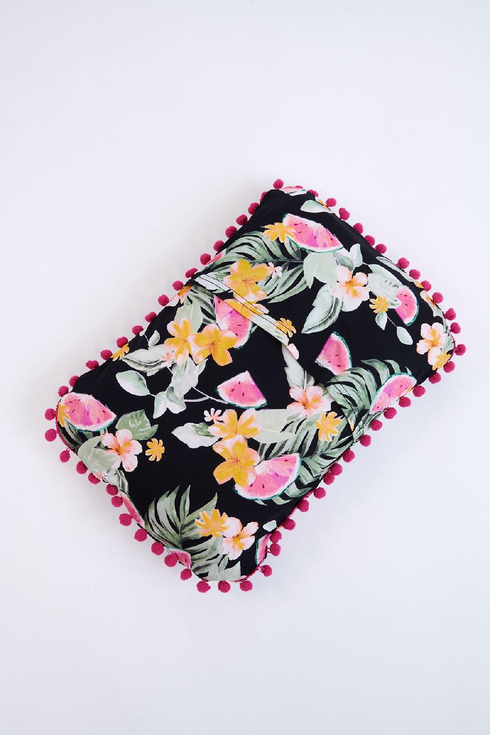 Banana Moon Beach Pillow Black DJERBA PILLOWTOO