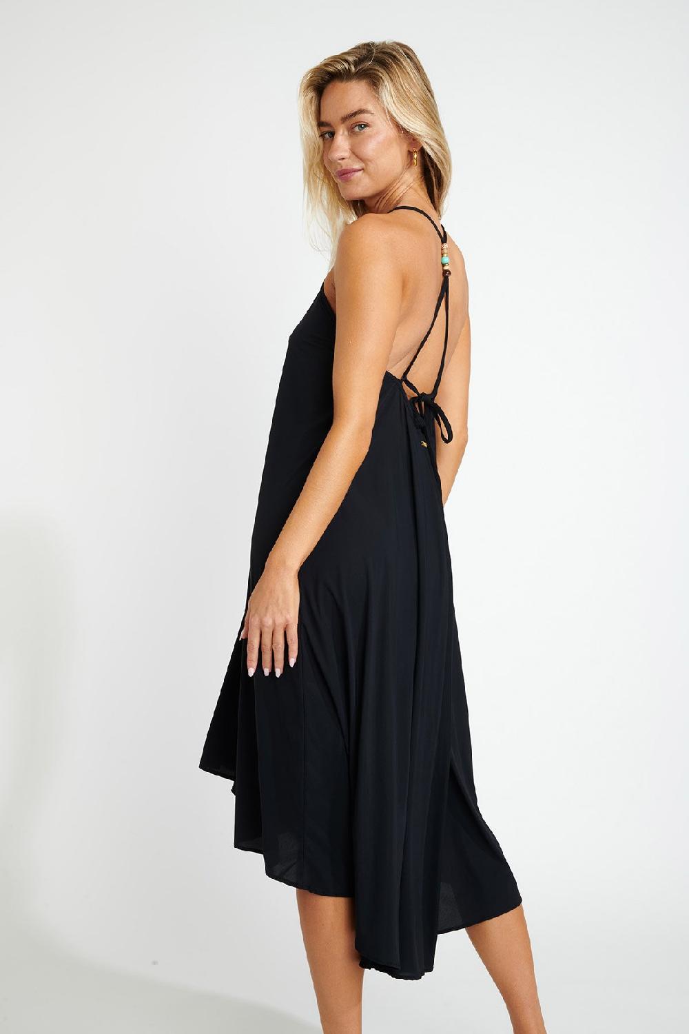 Banana Moon BEACHWEAR DRESS Black AHONA PERLINA