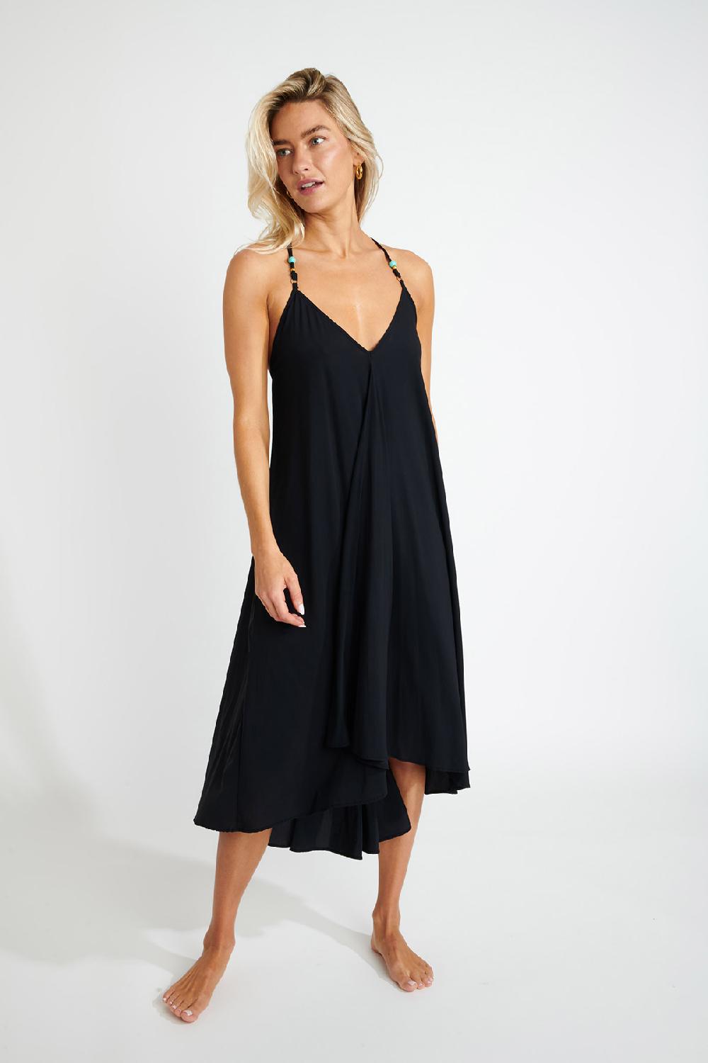 Banana Moon BEACHWEAR DRESS Black AHONA PERLINA