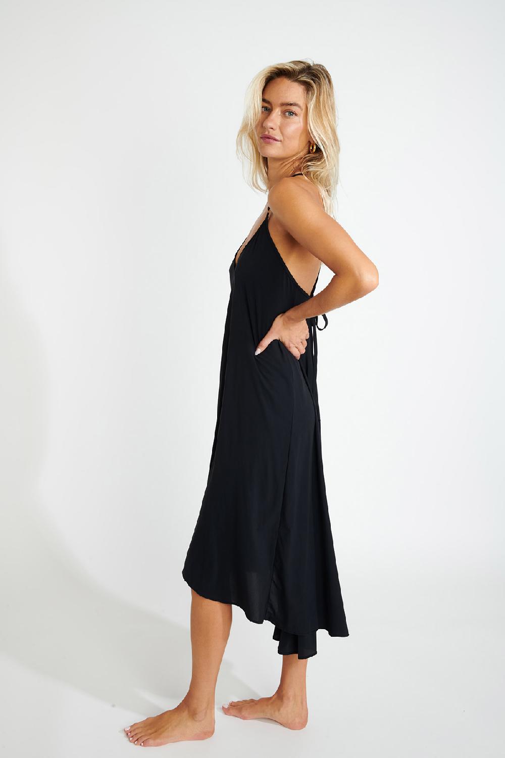 Banana Moon BEACHWEAR DRESS Black AHONA PERLINA