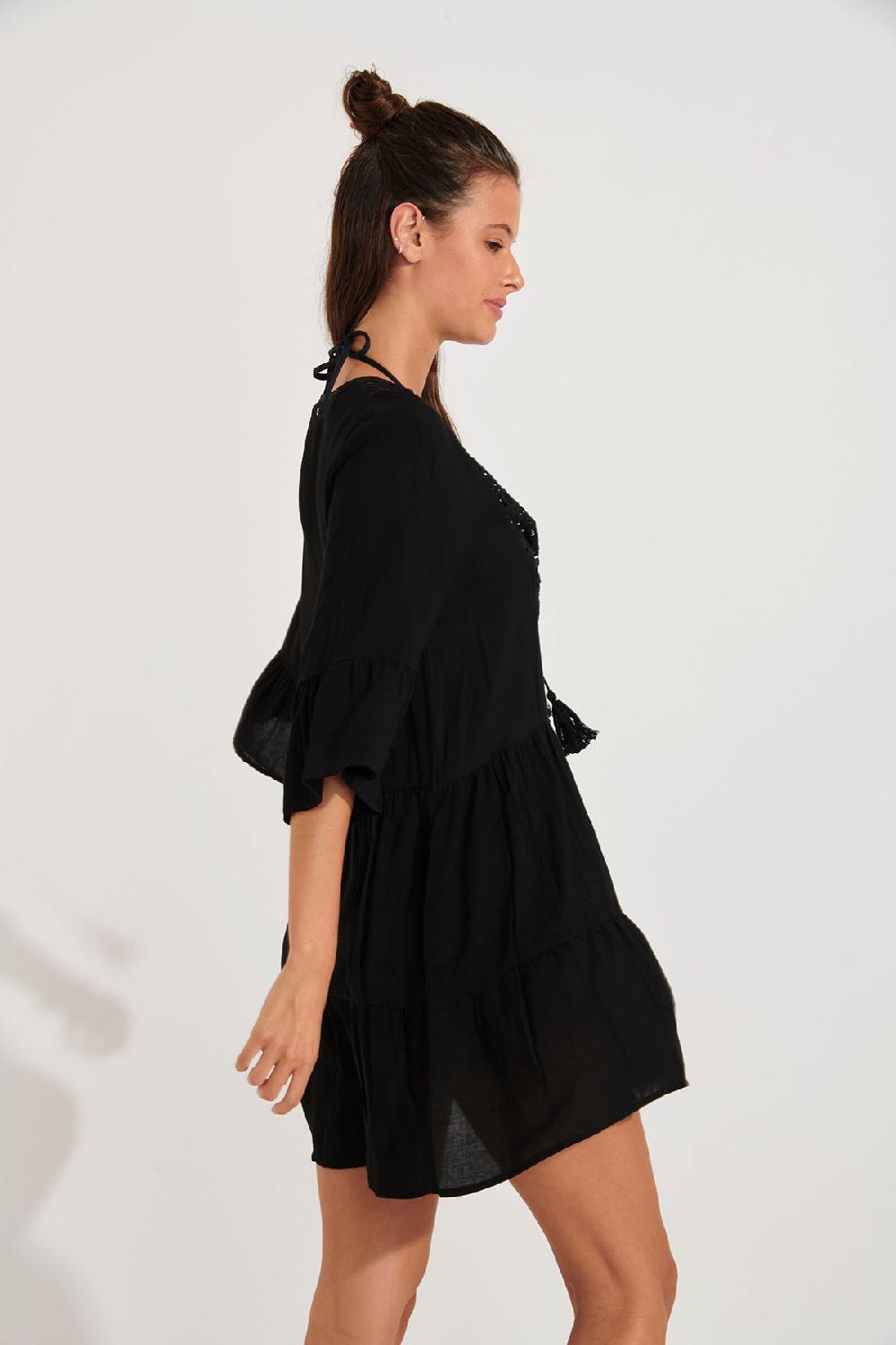 Banana Moon BEACHWEAR TUNIC Black LOUISE SALTY