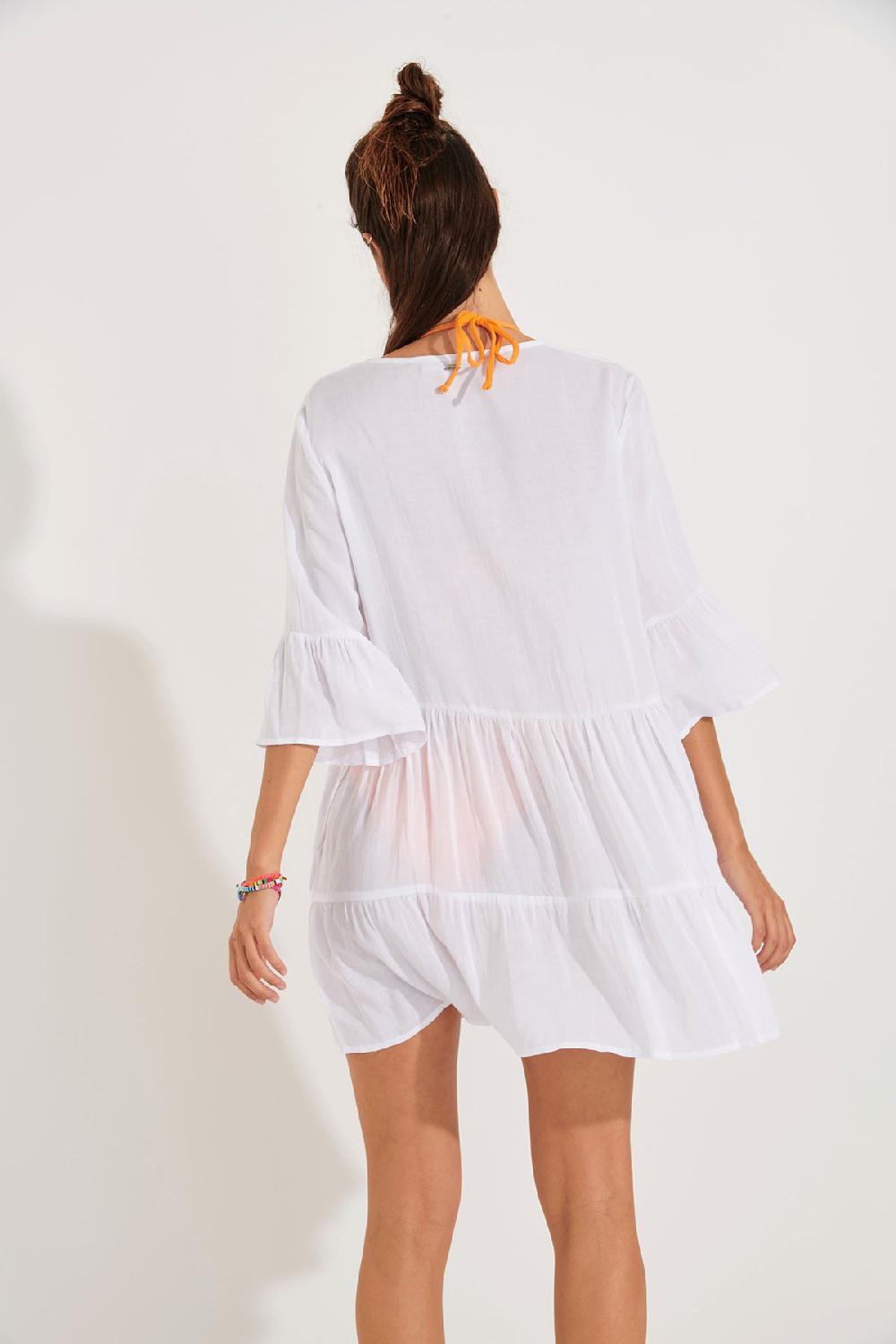 Banana Moon BEACHWEAR TUNIC White LOUISE SALTY