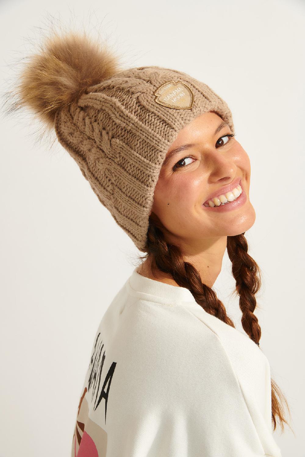 Banana Moon Beanie Beige DOTTO LEMONWOOD