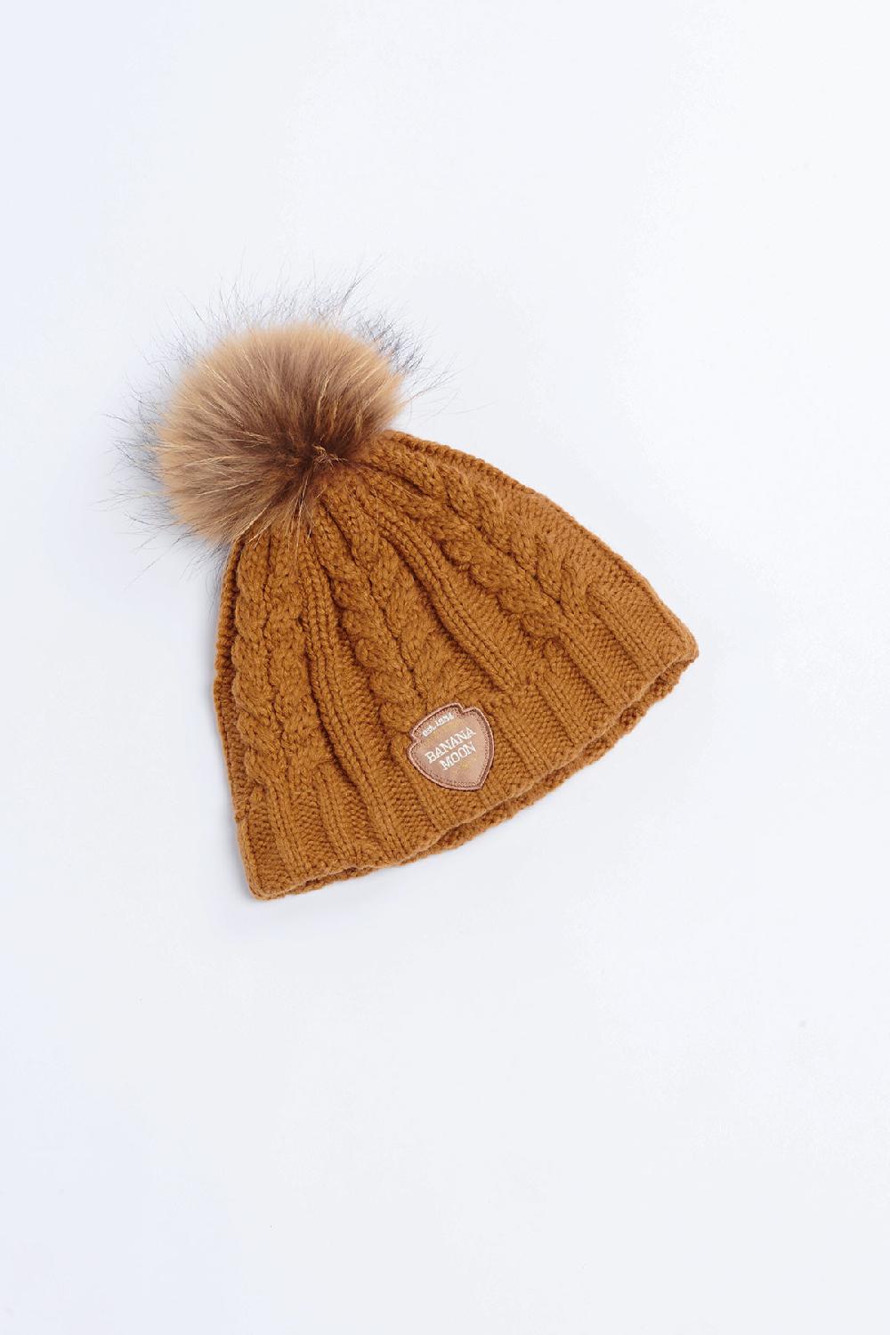 Banana Moon Beanie Brown DOTTO LEMONWOOD