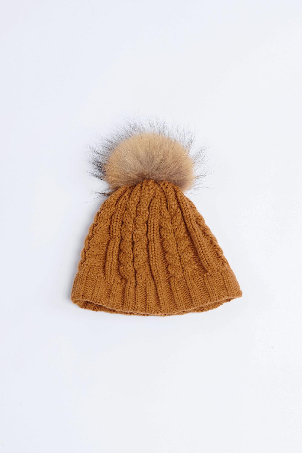 Banana Moon Beanie Brown DOTTO LEMONWOOD