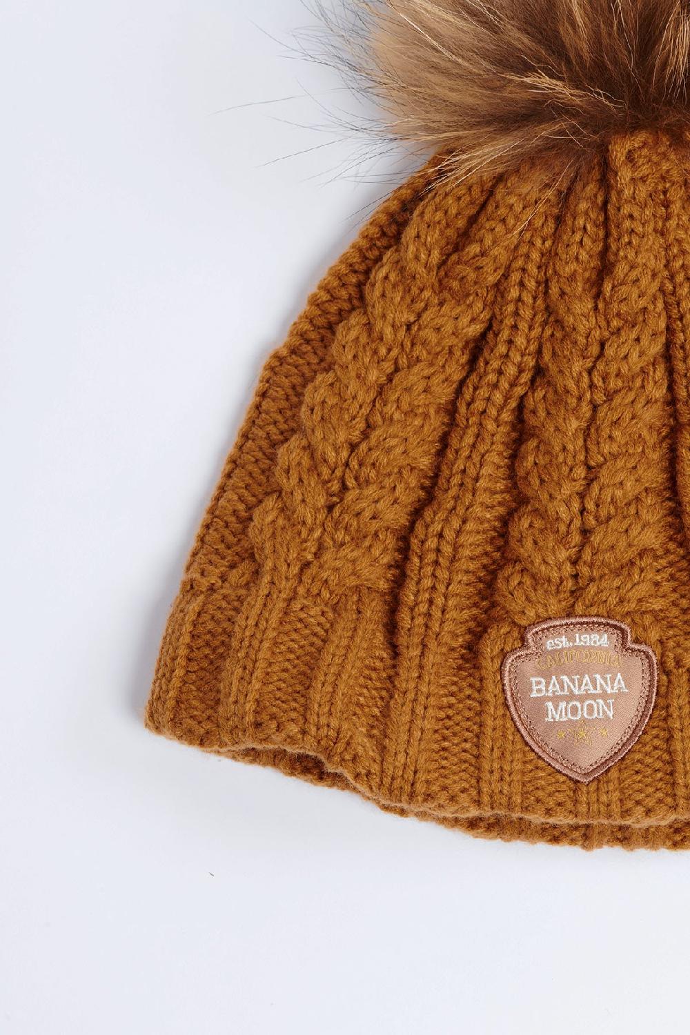 Banana Moon Beanie Brown DOTTO LEMONWOOD