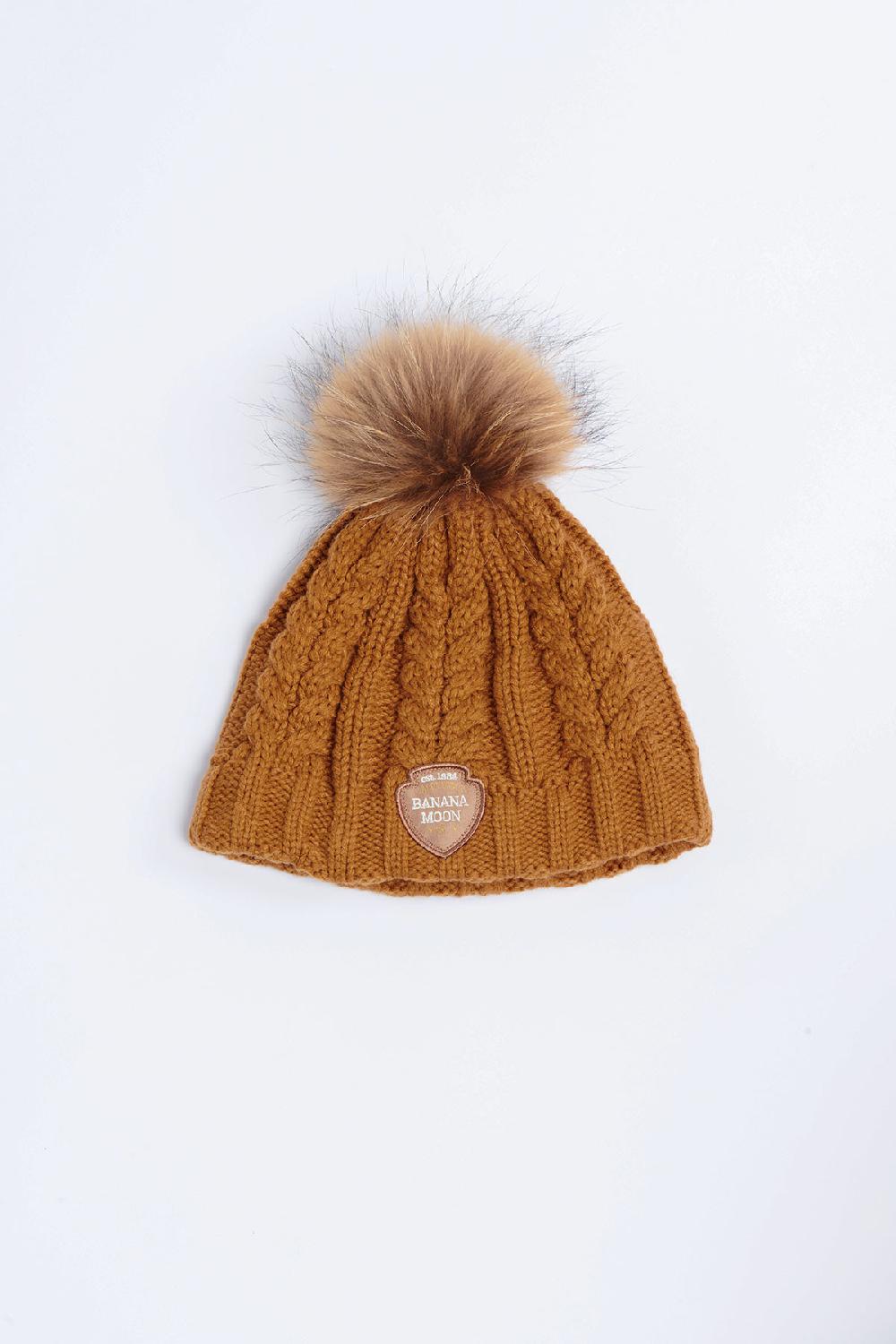 Banana Moon Beanie Brown DOTTO LEMONWOOD