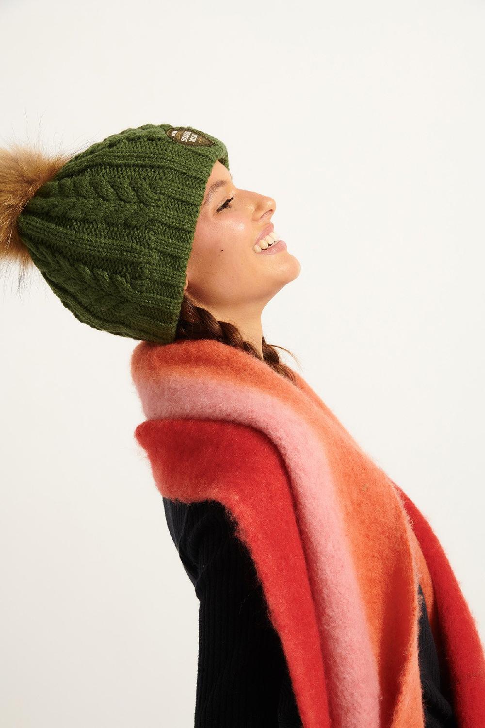 Banana Moon Beanie Green DOTTO LEMONWOOD