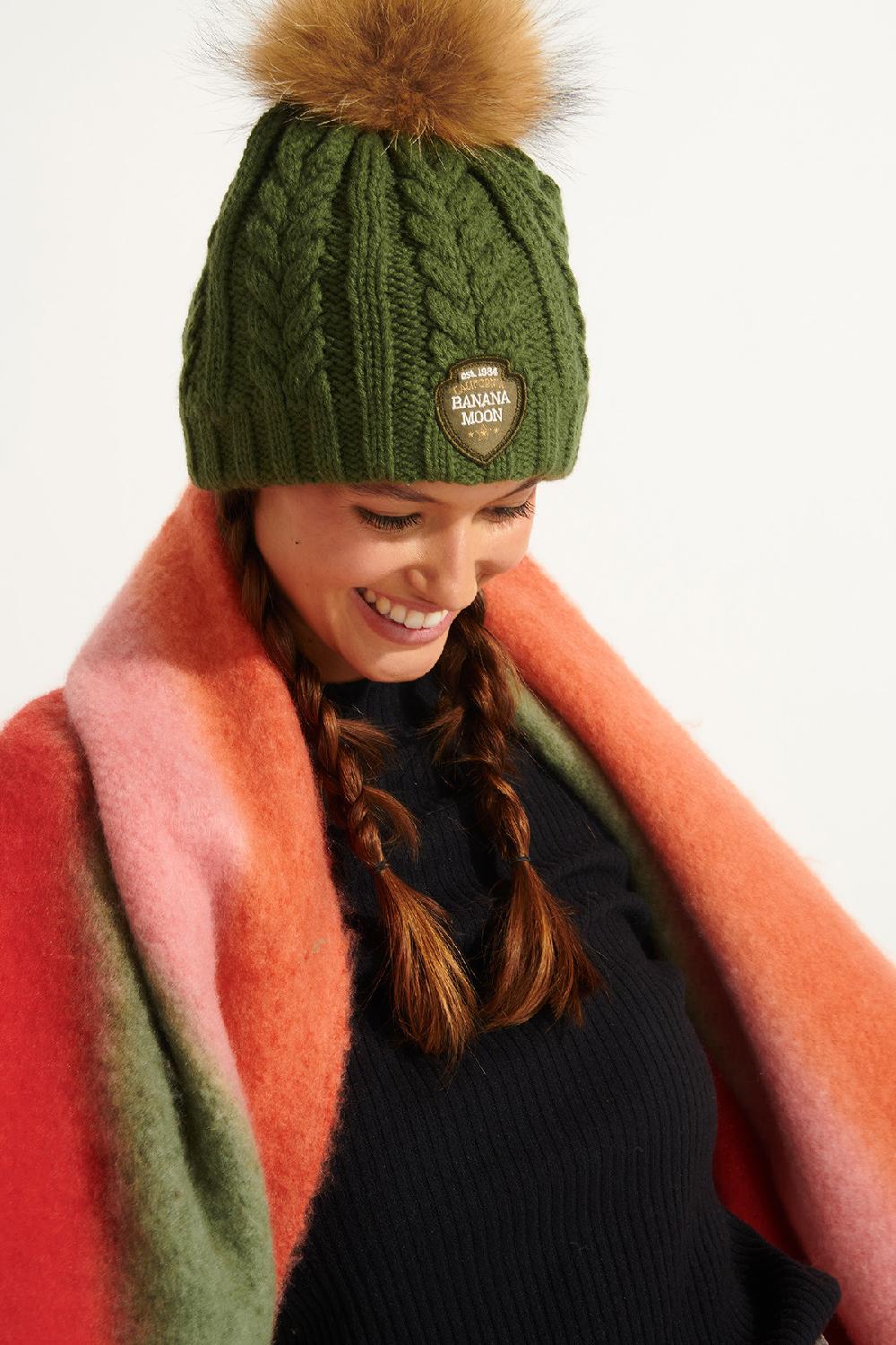 banana moon Beanie Green DOTTO LEMONWOOD