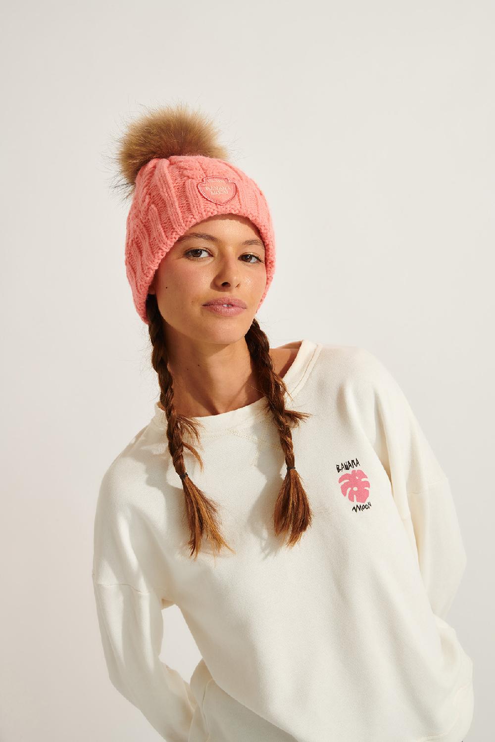 Banana Moon Beanie Pink DOTTO LEMONWOOD