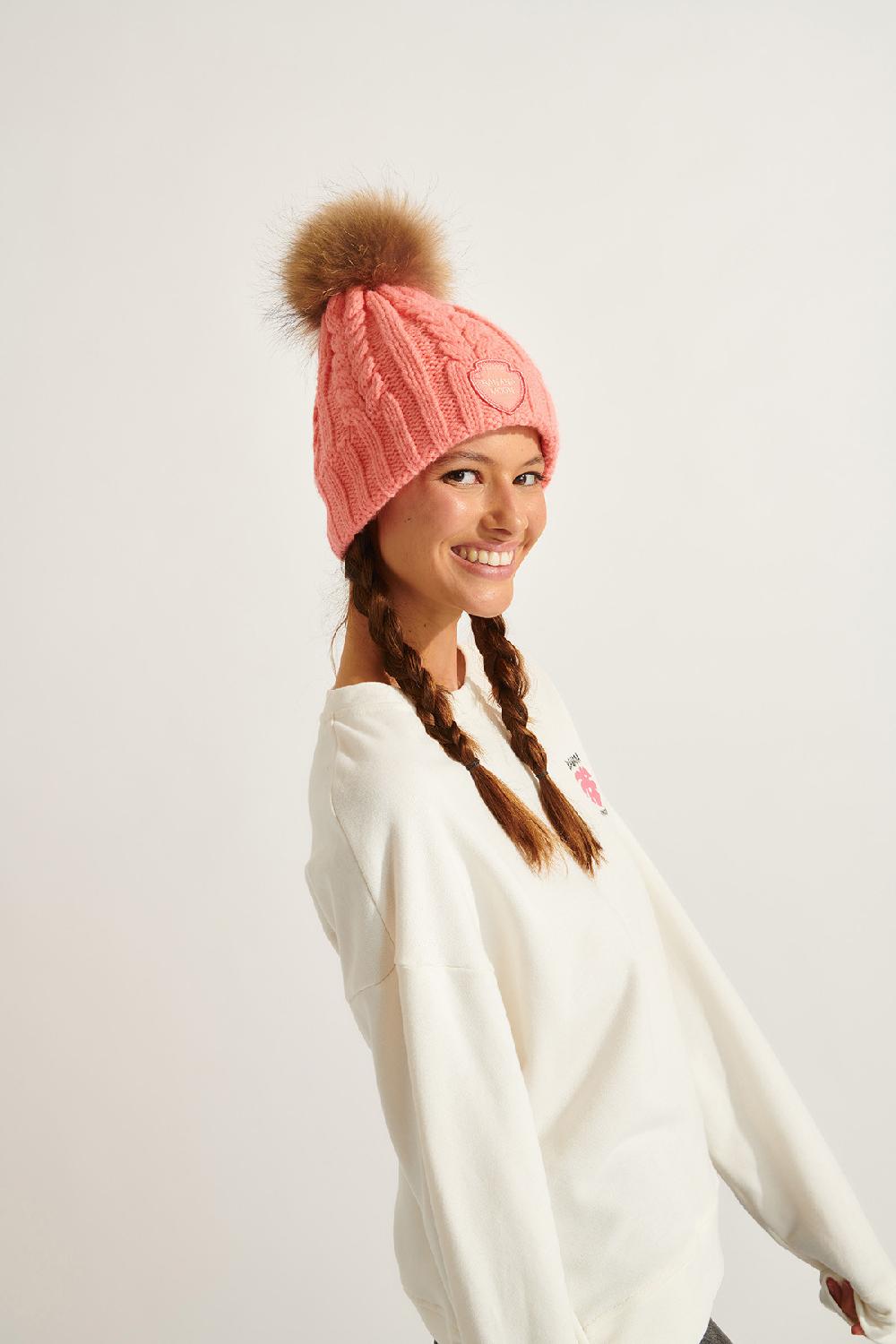 Banana Moon Beanie Pink DOTTO LEMONWOOD