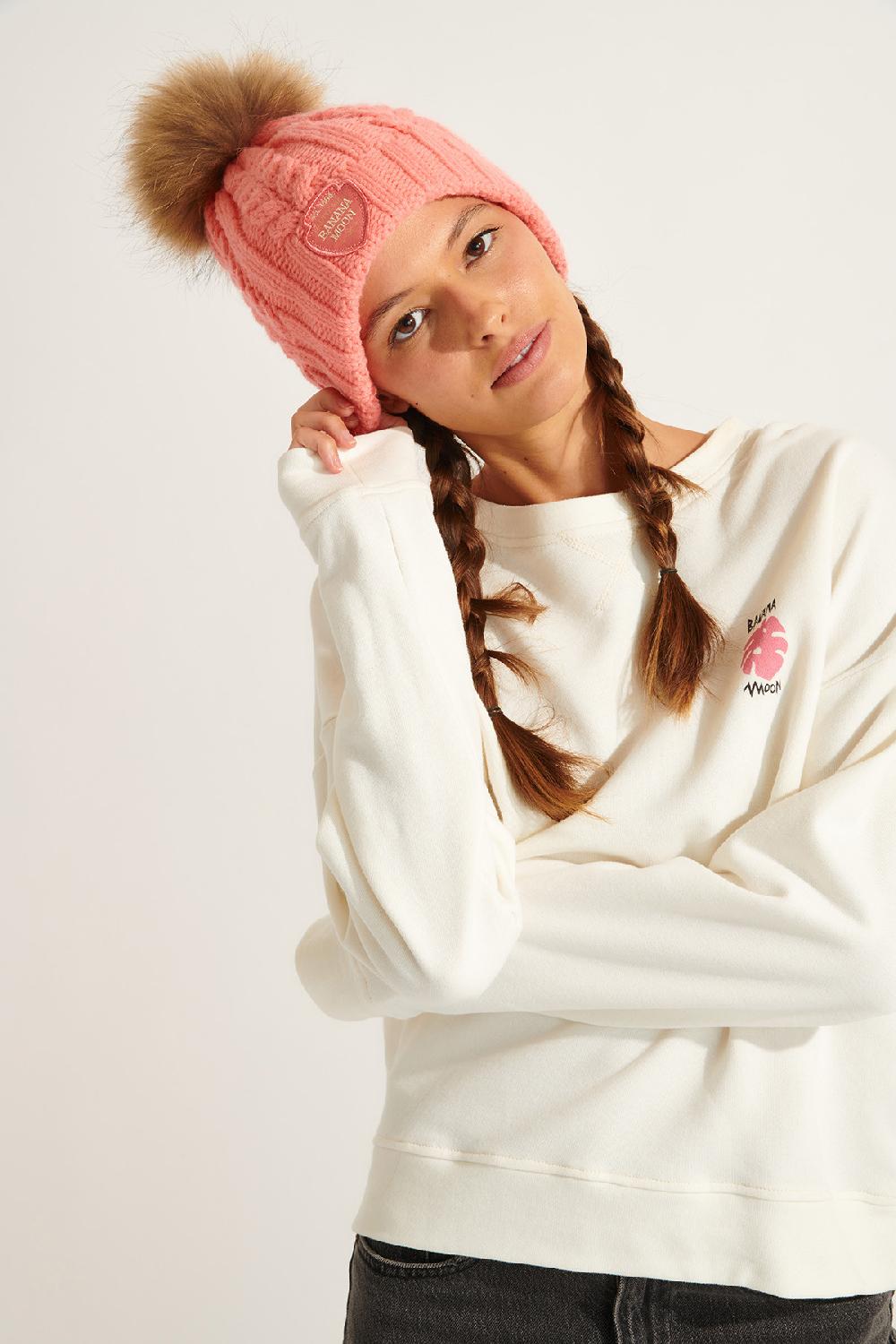 Banana Moon Beanie Pink DOTTO LEMONWOOD
