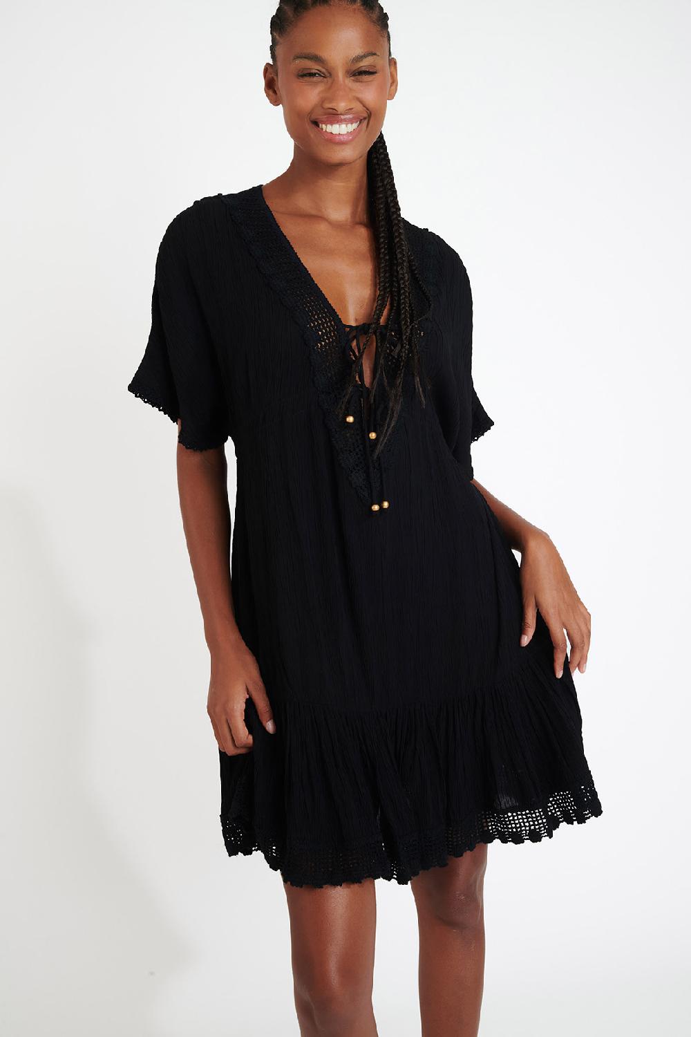 Banana Moon Dress Black AVELLE SEATIME