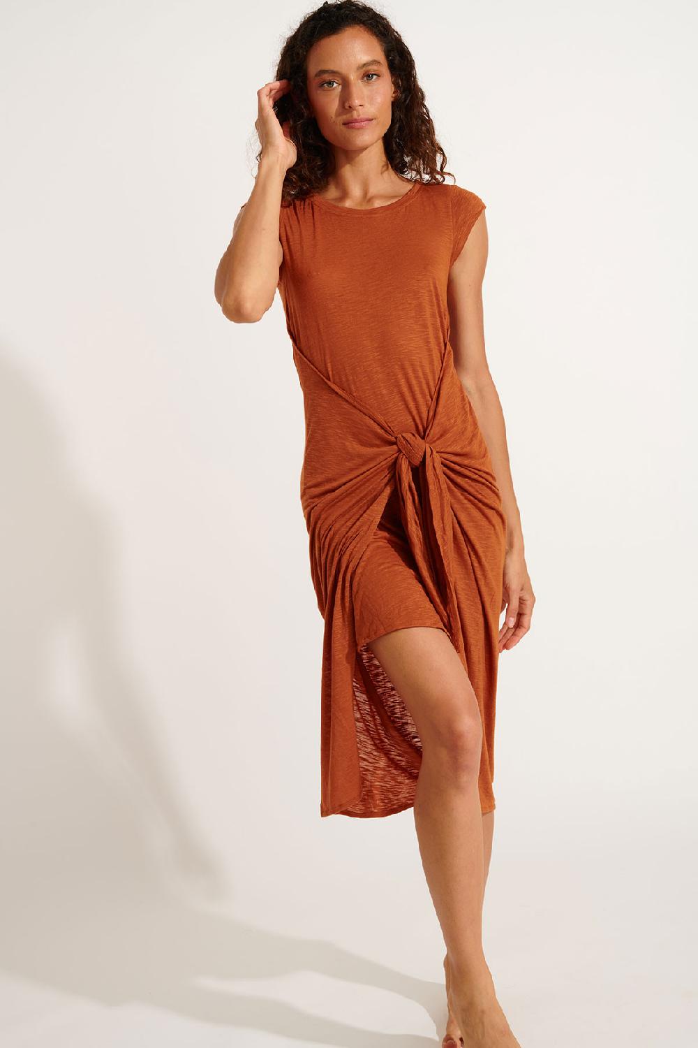 Banana Moon Dress Brown JULIANA CARAIVA