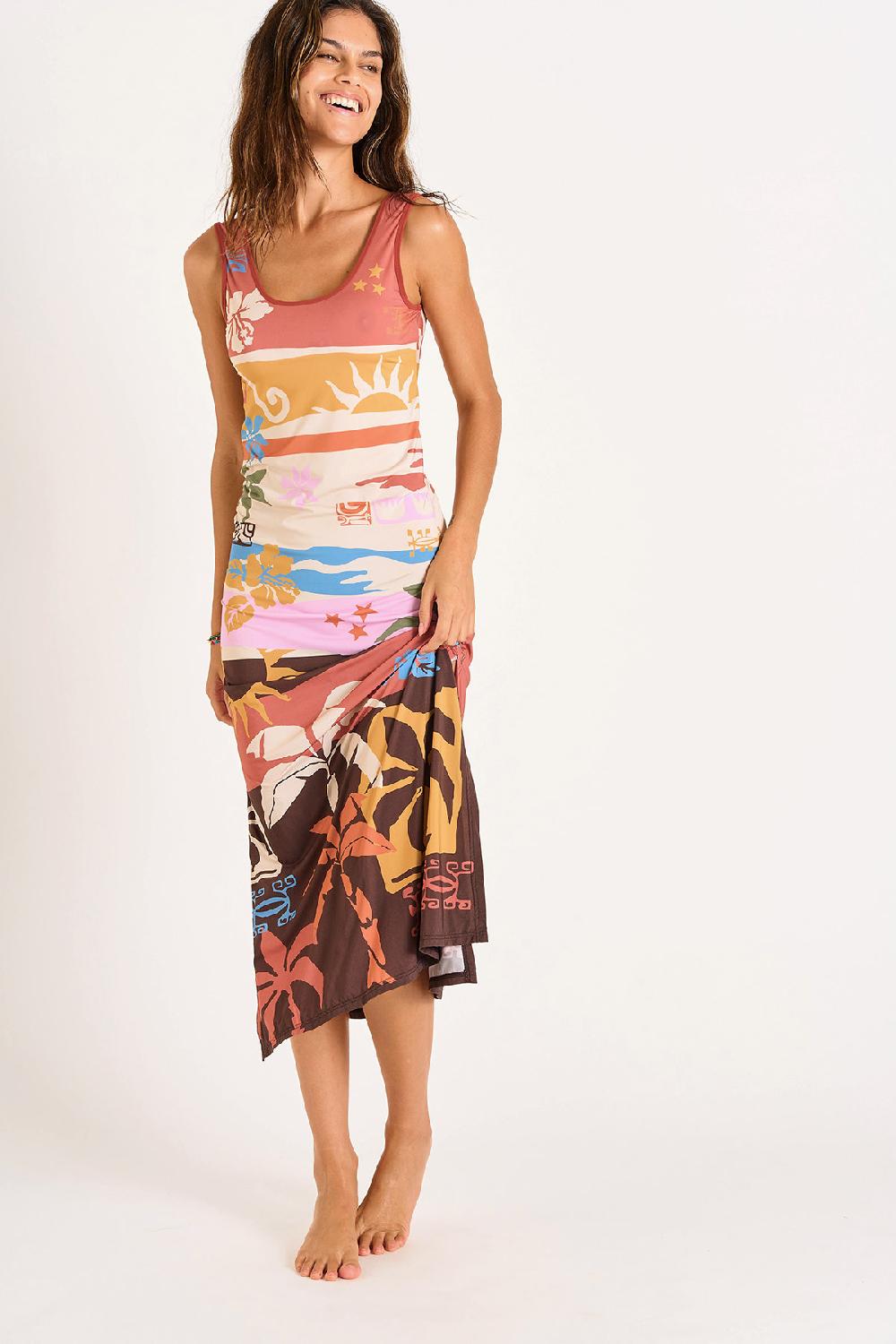 Banana Moon Dress Brown MEHITI BEACHDRESS