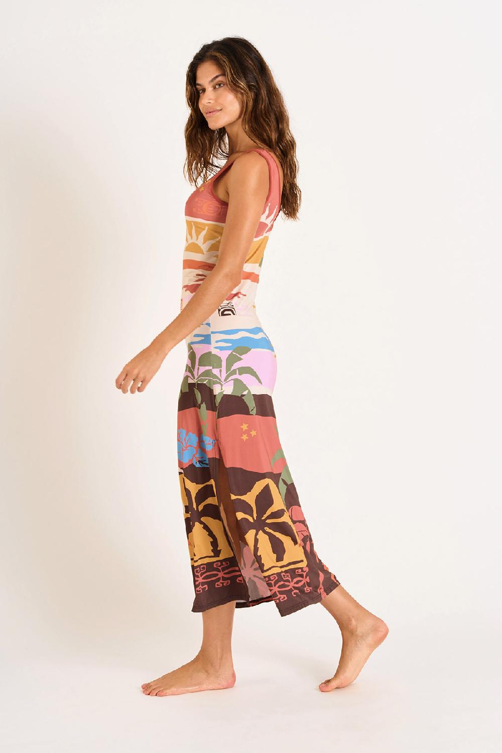 Banana Moon Dress Brown MEHITI BEACHDRESS