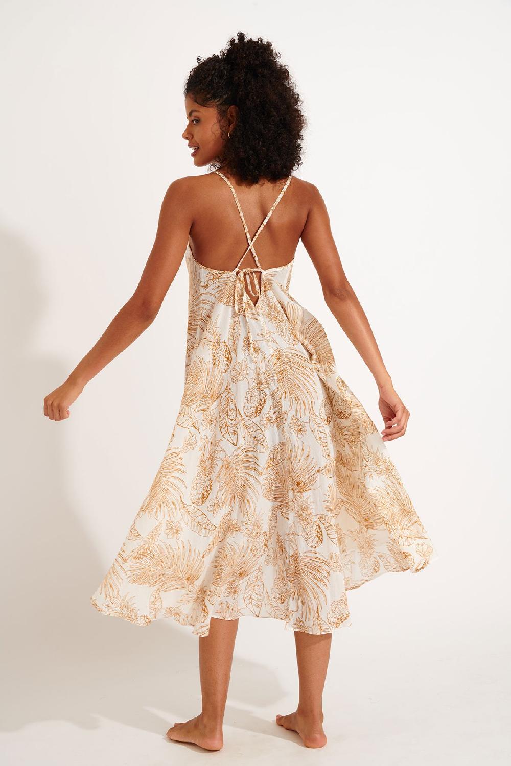 Banana Moon Dress Brown OLIANA BEACHPARTY